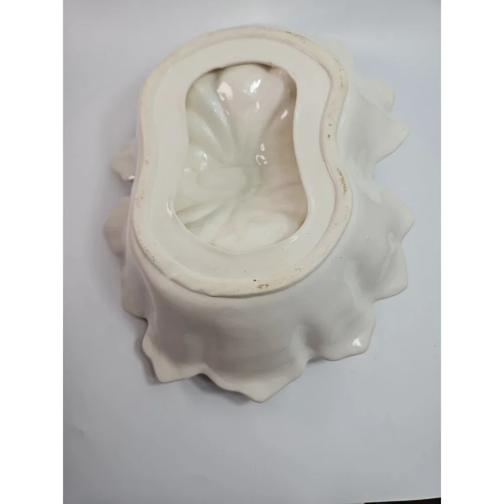 Vintage Holland Mold Pottery Large Lobster Crawfish Serving Dish Platter Divided